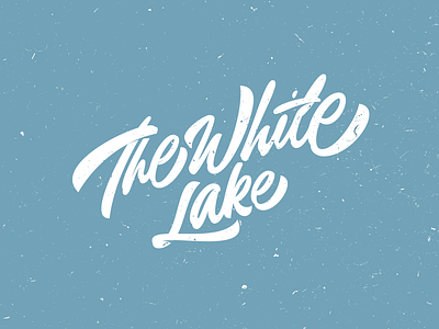 The White Lake custom lettering
