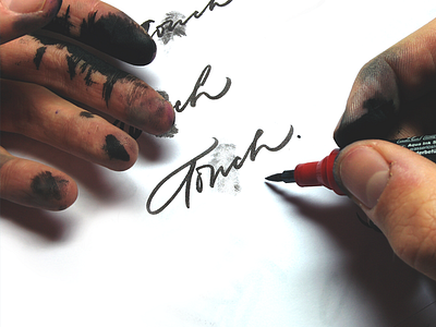 Touch sketch brushpen calligraphy font lettering sketch type typography