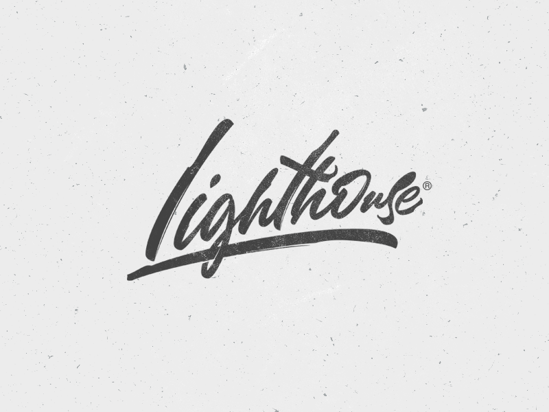 Lighthouse calligraphy font hand lettering lettering logo logotype type typeface typography
