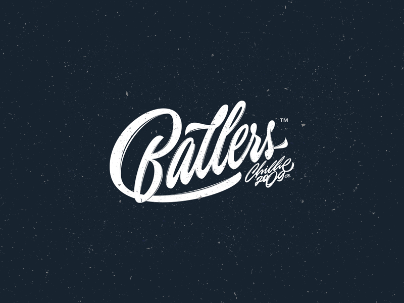 Ballers process lettering logotype typography