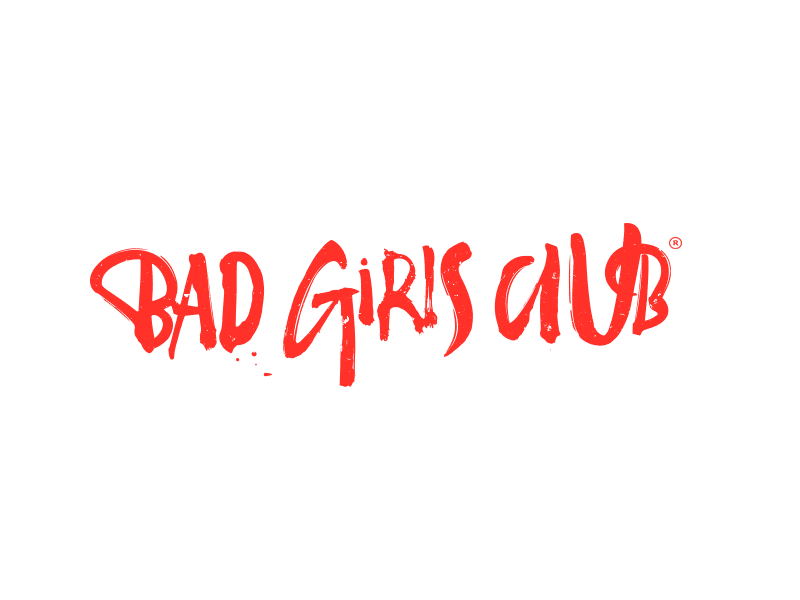 Bad Girls Club process calligraphy lettering logotype process sketch