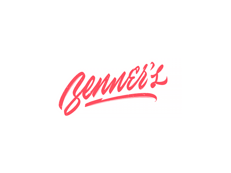 Benner's animation lettering logotype process