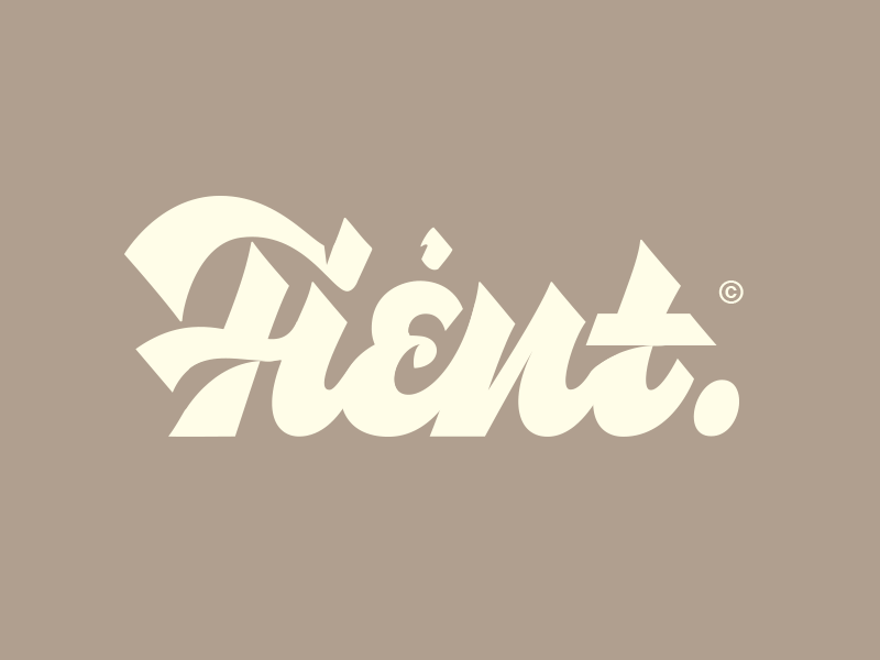Fient ─ typographic logotype animation lettering logo logotype process typography