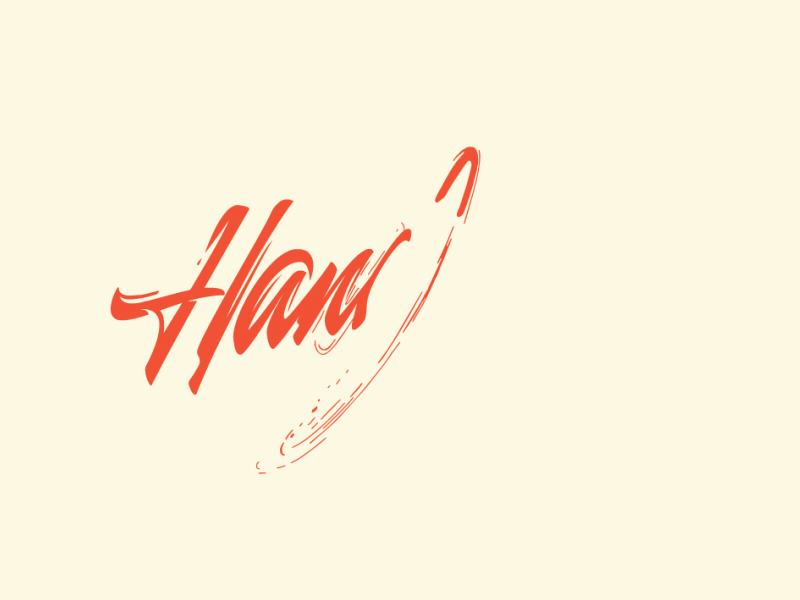 Handsome lettering animation calligraphy lettering logotype motion typography