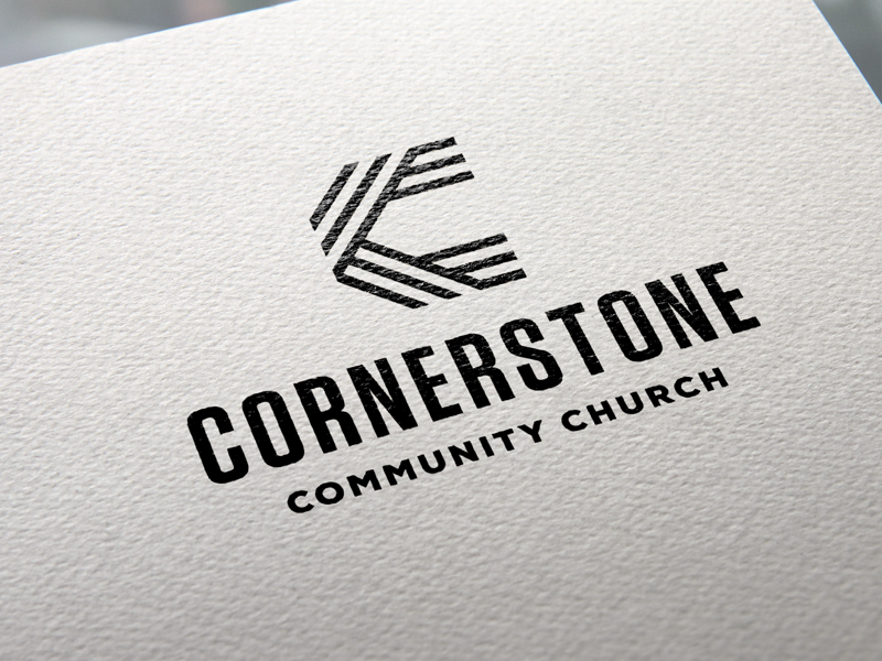 Cornerstone ccc monogram c cornerstone logo community church church logo branding mark