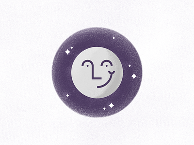 Man in the Moon illustration lunar man in the moon moon night sky space stars
