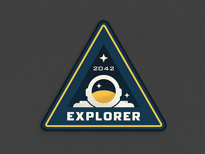 Pluto Expeditions - Explorer astronaut ben stafford expedition exploration explorer illustration mission patch nasa new horizons pluto space texture