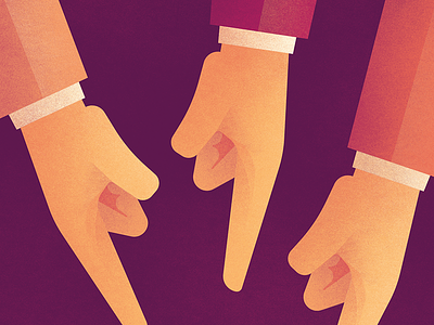 My Bad accepting blame editorial illustration failure hands pointing
