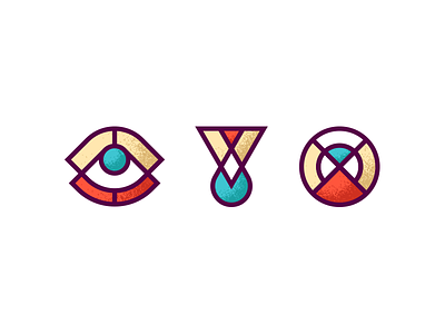BenIllustrated.com Icons boil brew drip eye gaze icons illustration on point process target texture