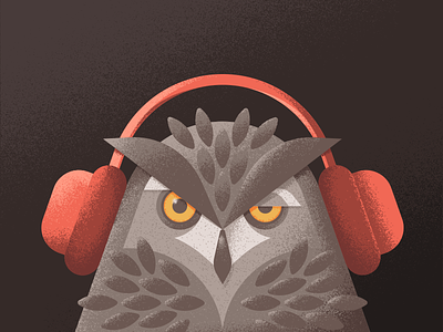Creative South Podcast - Episode 19 ben stafford creative south geometric headphones illustration interview owl podcast vector textures