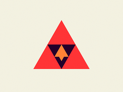 The Cardinal Rule abstract bird cardinal geometric illuminati illustration minimalistic triangles triforce