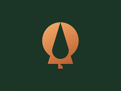 Esscential Logo droplet elegant esscential essential oils evergreen fresh geometric logo mark oil pine tree