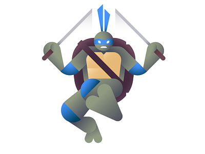 Leads ben stafford cowabunga geometric illustration leo leonardo ninja ooze teenage mutant ninja turtles tmnt