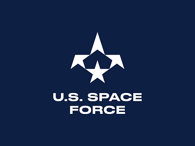 Space Force Logo eagle logo mark military shuttle space space force star stars u.s.a. united state of america