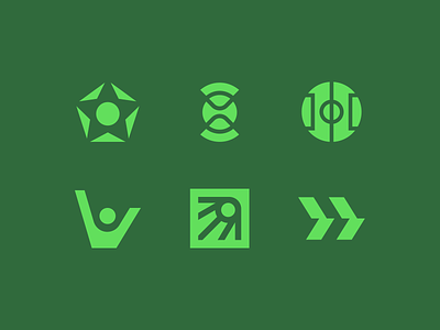 Benchwarmers concepts focus lab geometric logo mark sports