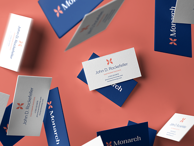 Monarch - Type branding branding and identity business cards butterfly centered focus lab fort identity logo monarch symmetrical symmetry