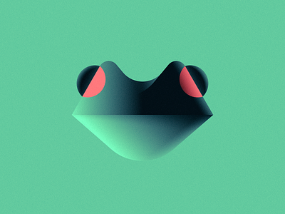 Raconte-Moi Une Histoire amazon tree frog frog geometric gradient illustration m83 simple