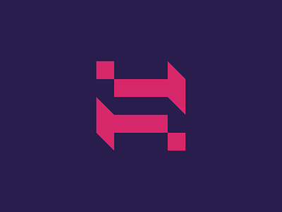 Simon Logo branding focus lab geometric gestalt logo logo mark mark negative space simon data
