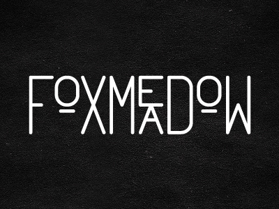 Foxmeadow concept custom exploration foxmeadow foxmeadow creative fxmdw type