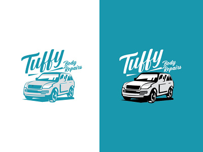 Tuffy Body Repairs Logo Design2 autobodyshop automobile automotive brand design brand identity businesslogo car custom logo custom type freelance designer illustration logo logo creation logo design vector