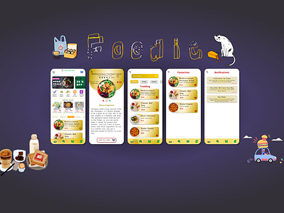 Foodie app app branding burger design dinner food foodie mobile swigy ui uiux yummy zomato