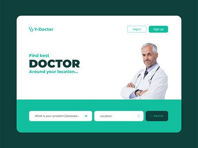 Y-Doctor Landing Page UI