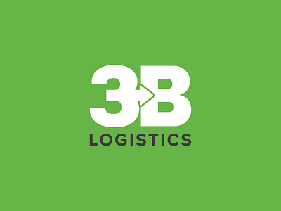 3B Logistics Logo delivery green icon logistics logo