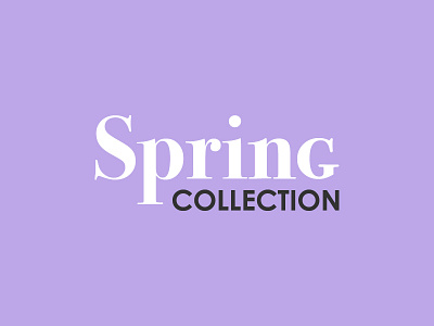 Spring Collection brand logo sale spring