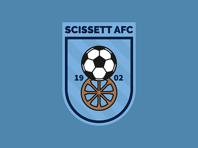 Scissett AFC Logo brand club crest design football logo soccer