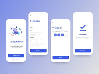 Finance Registration by Hường Vũ Minh on Dribbble