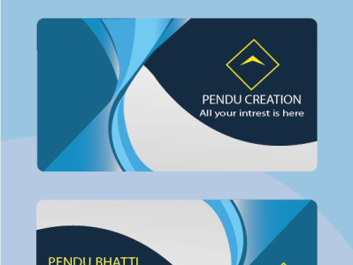 business card for pendu company brand branding brochure business card design graphic design illustration logo ui vector visiting card