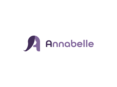 Annabelle Logo brand branding design illustrator lettermark logo minimal modern logo monogram