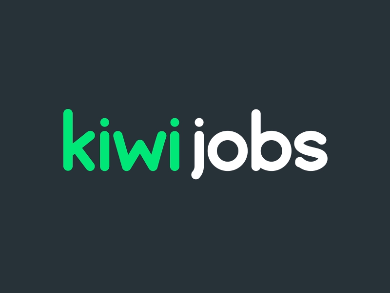 Kiwi Jobs logo animation android animation app green letters logo typography typography animation