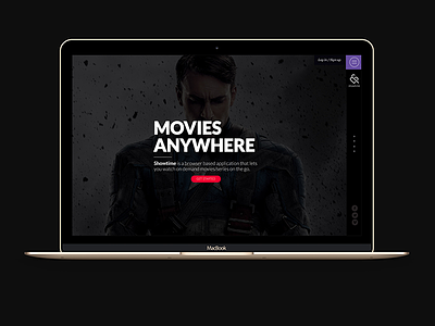 Showtime landing page black content design movies product design series showtime south africa tv ui ux