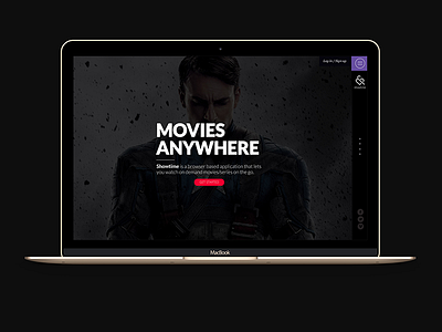 Showtime landing page