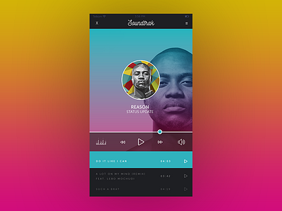 Soundtrack Player africa design digital music music app music player play reason soundtrack south africa