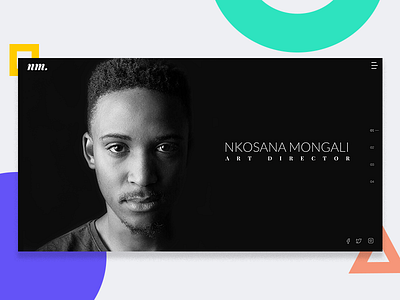 Portfolio of Nkosana Mongali art director black design portfolio south africa ui design ux website