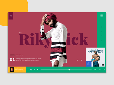 Music App - Desktop africa album desktop music music streaming riky rick south africa