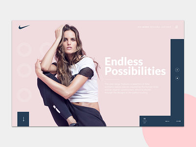 Nike Woman landing page