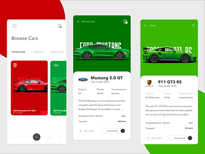 Browse Cars automative brands color concept design app interfacedesign south africa uidesign ux
