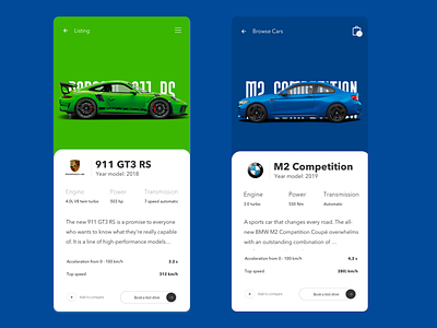Auto Trader - Browse Cars app design automotive bmw brands buy cars colour concept ecommerce app porsche 911 south africa speed uidesign