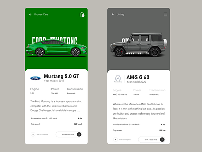 Auto Trader - Browse Cars rebound app design automotive benz brands browse cars colorful fastcars ford productdesign speed