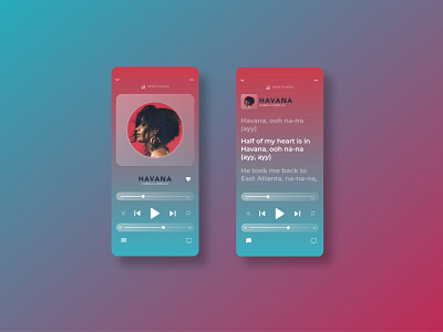 Music Player App app dailyui design flat gradient icons minimal music app music player ui uidesign ux web website