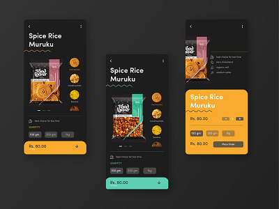 Snacks App ui