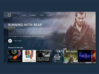 video streaming website ui