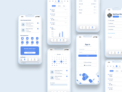 Healthcare App app design app ui figma health app healthcare app medical app medical ui