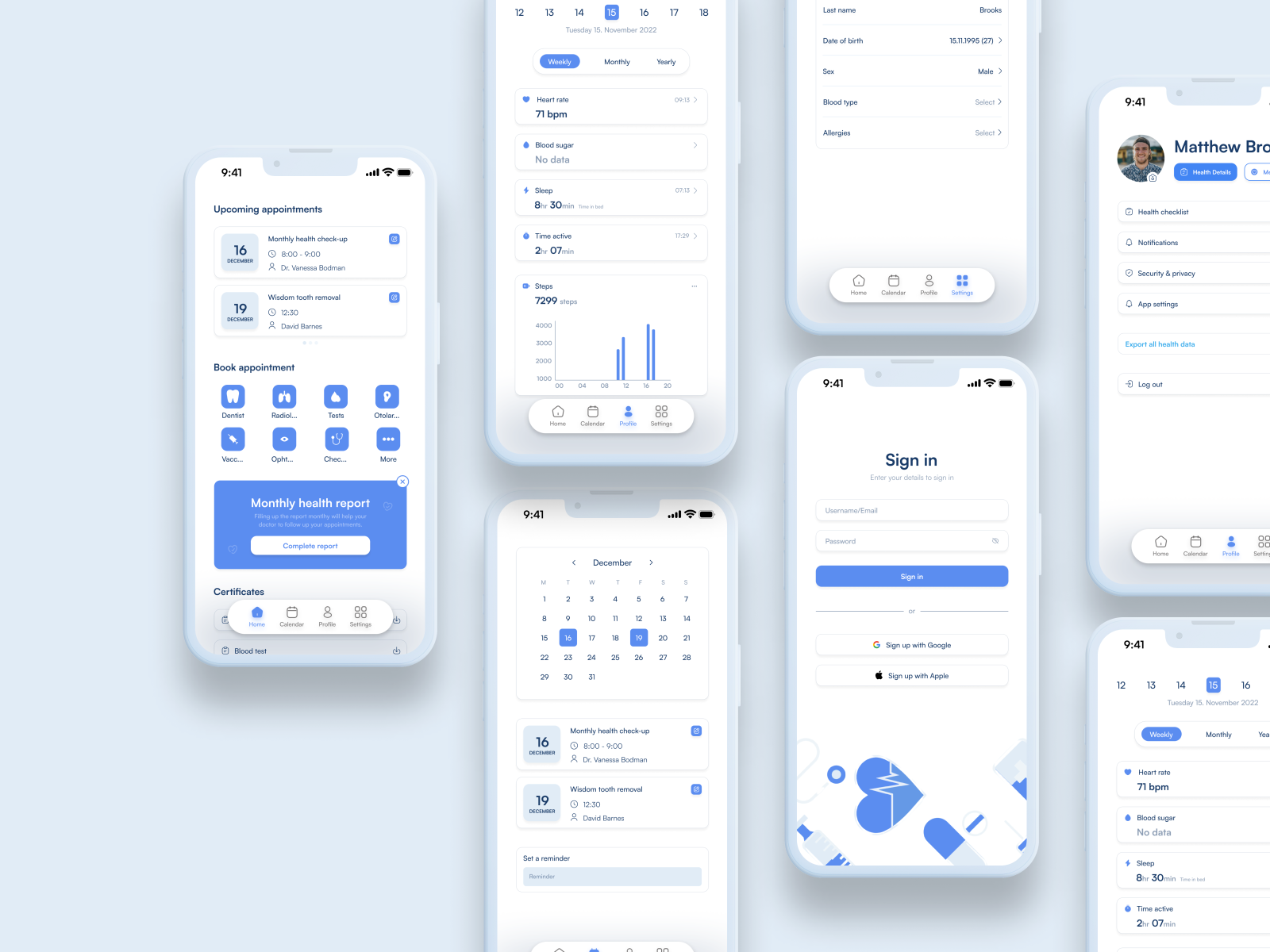 Healthcare App by Sitsiilia Bergmann on Dribbble