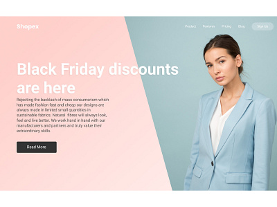 Fashion Store Page UI Web Design fashion store fashion store design modern store design online store ui design ux web design