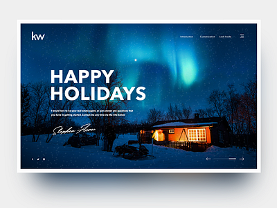 Happy Holidays christmas design holidays homepage layout snow typography web design webdesign website