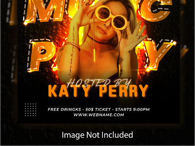 I will Design A Creative Music Party Poster. branding graphic design music music poster poster social media post